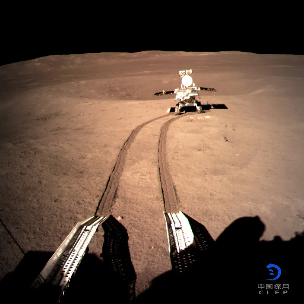Yutu-2, China’s lunar rover, on the far side of the moon, Jan. 4.