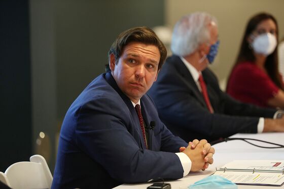 With Covid Soaring, Florida’s DeSantis Talks Up Teslas