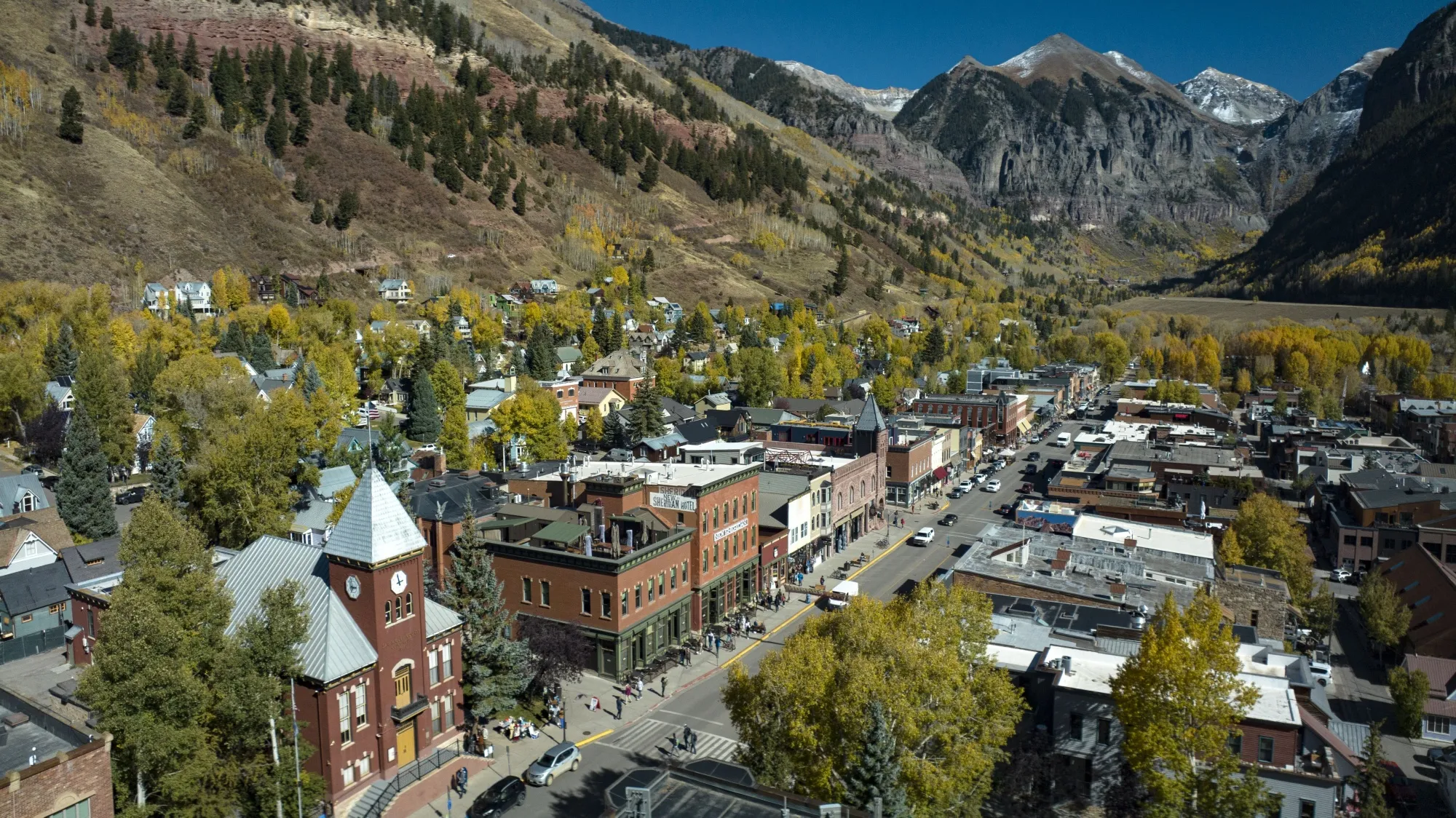 Main Street in Telluride, Colorado.