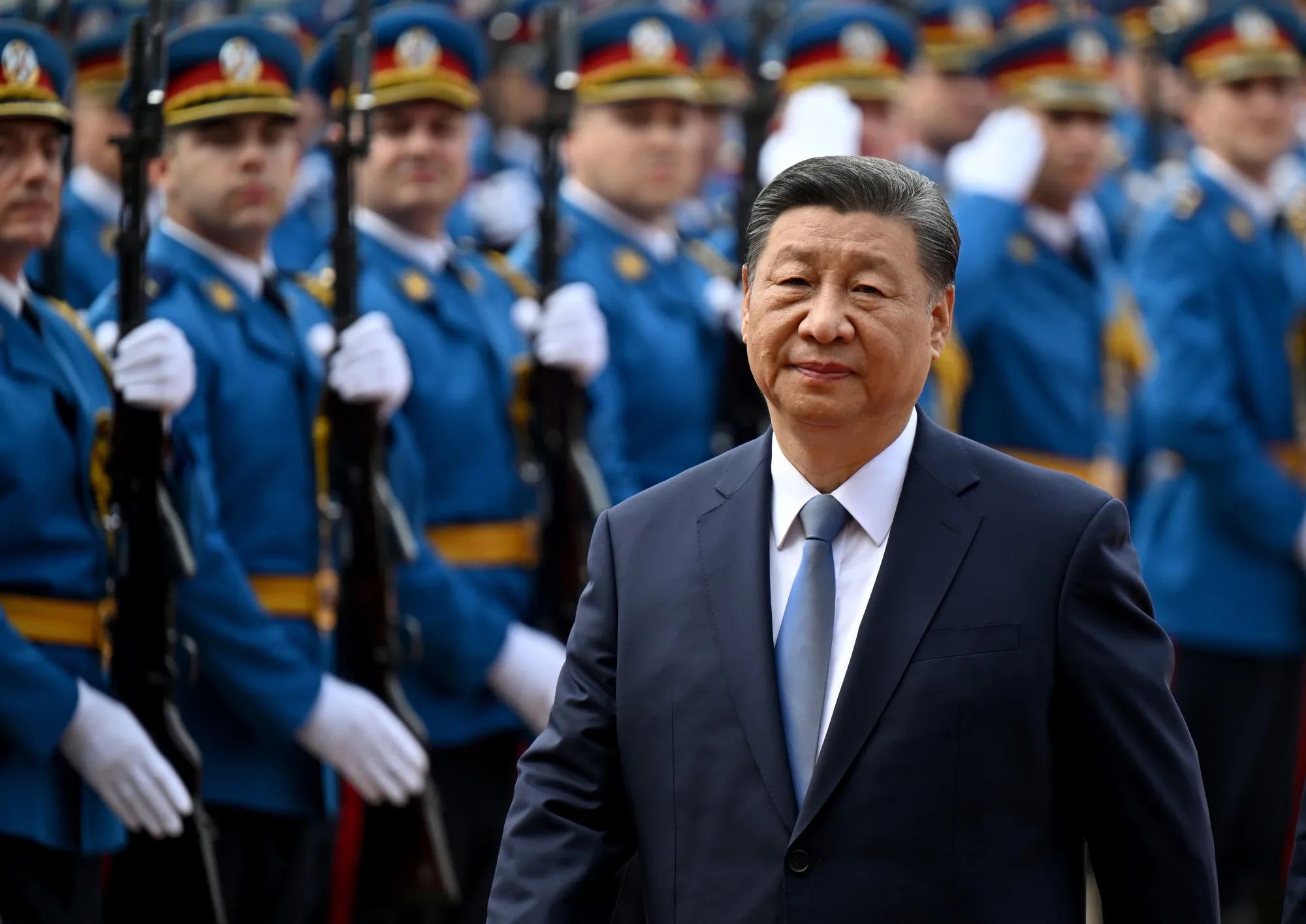 Xi Jinping in Belgrade, Serbia, on May 8.