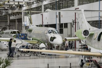 Aircraft Manufacturing At An Embraer SA Plant As United Airlines Debates Fleet Order