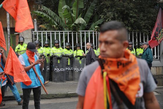 Strikers Fill Streets as Latin American Rage Spreads to Colombia