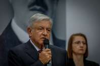 President Elect Lopez Obrador Holds Press Conference With Future Economy Minister Graciela Marquez Colin