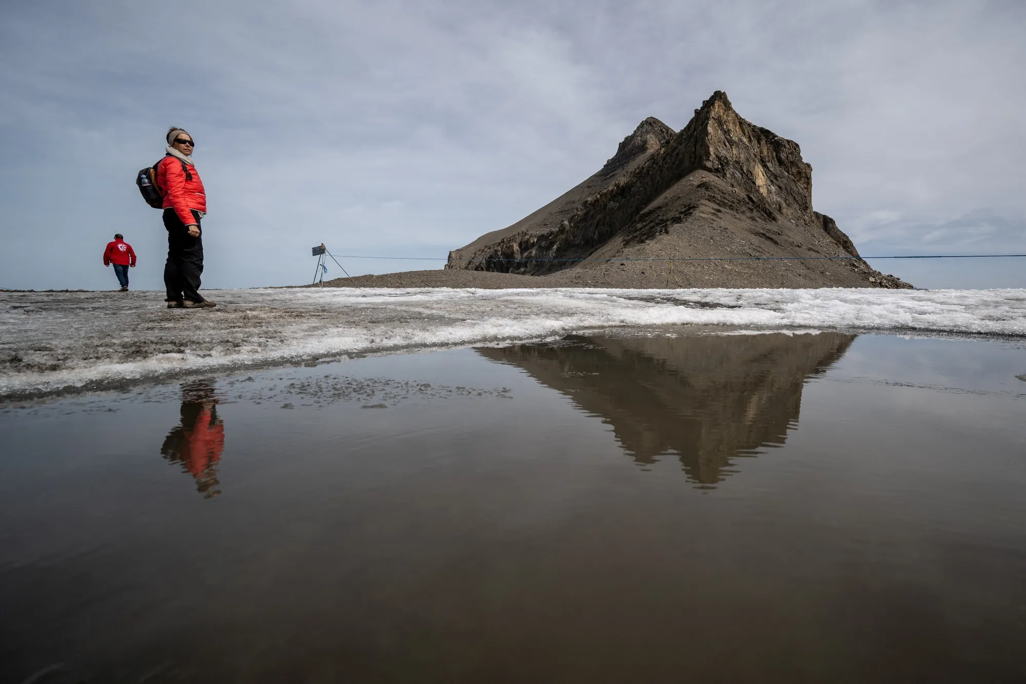 Disappearing ice.