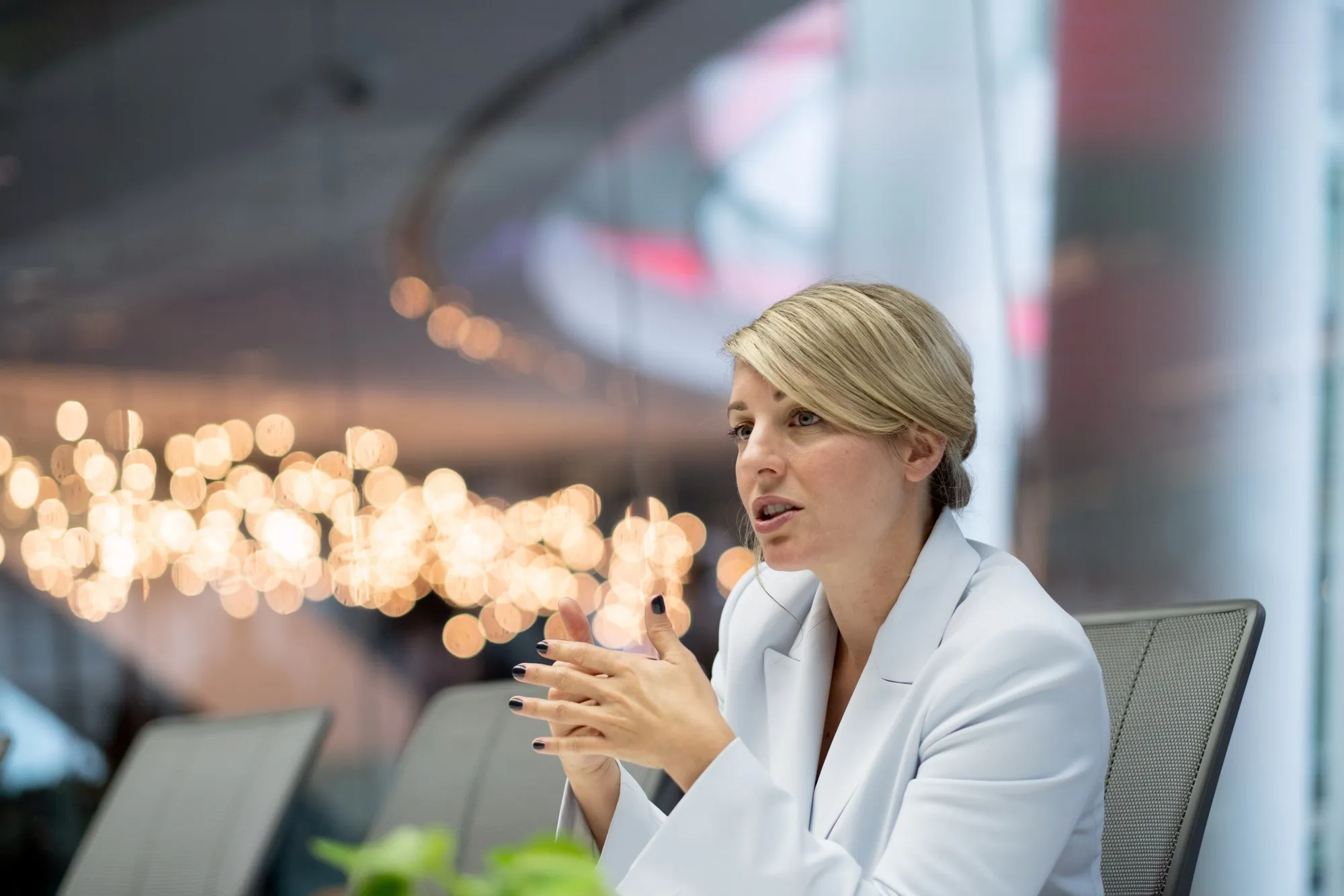 Melanie Joly, Canada’s foreign minister, during an interview in New York on Monday.