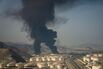 Fire and smoke at an oil facility in Fujairah, United Arab Emirates, on March 14.