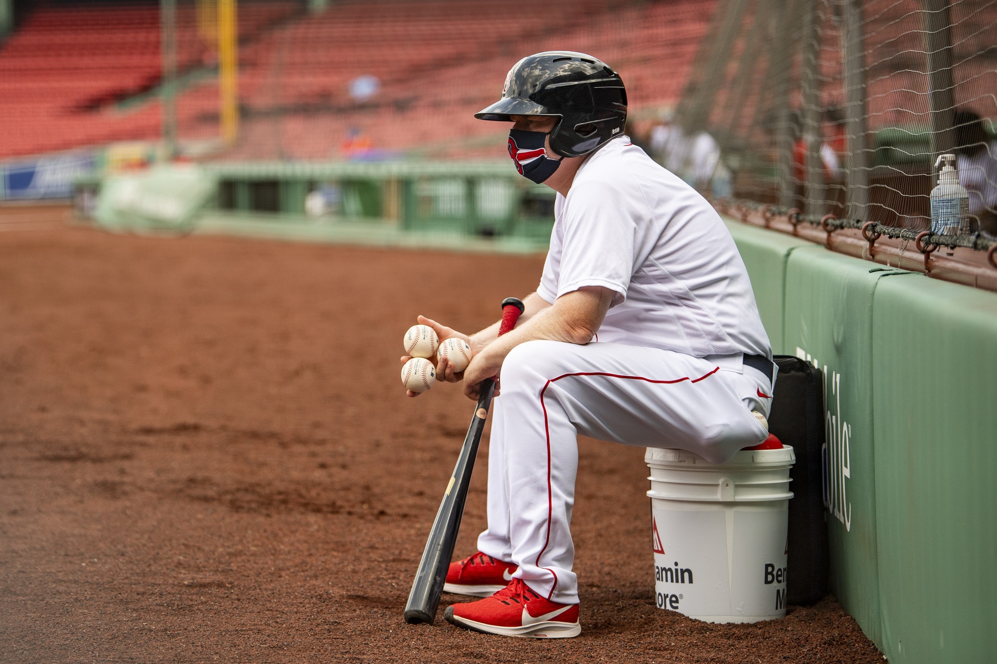 Inside the abandoned Boston Red Sox minor league stadium played in