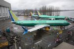 A 737 Max&nbsp;aircraft at the Boeing Co. manufacturing facility in Renton, Washington, U.S.