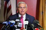 Recently Indicted New Jersey Sen. Menendez Delivers Statement To The Media In NJ