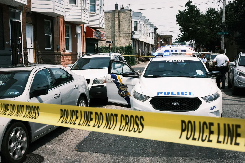 Investigating a shooting, July 2021.
