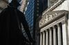 A statue of George Washington stands outside Federal Hall near the New York Stock Exchange (NYSE) in New York, U.S., on Friday, June 12, 2020. After nearly three months in lockdown, New York City officially entered its first phase of reopening a small but important step toward some semblance of normalcy.