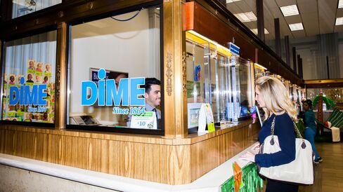 A customer at Dime's headquarters in Williamsburg.