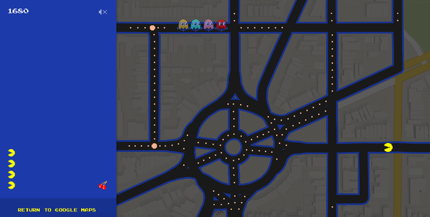 Google Maps now letting people play Pac-Man