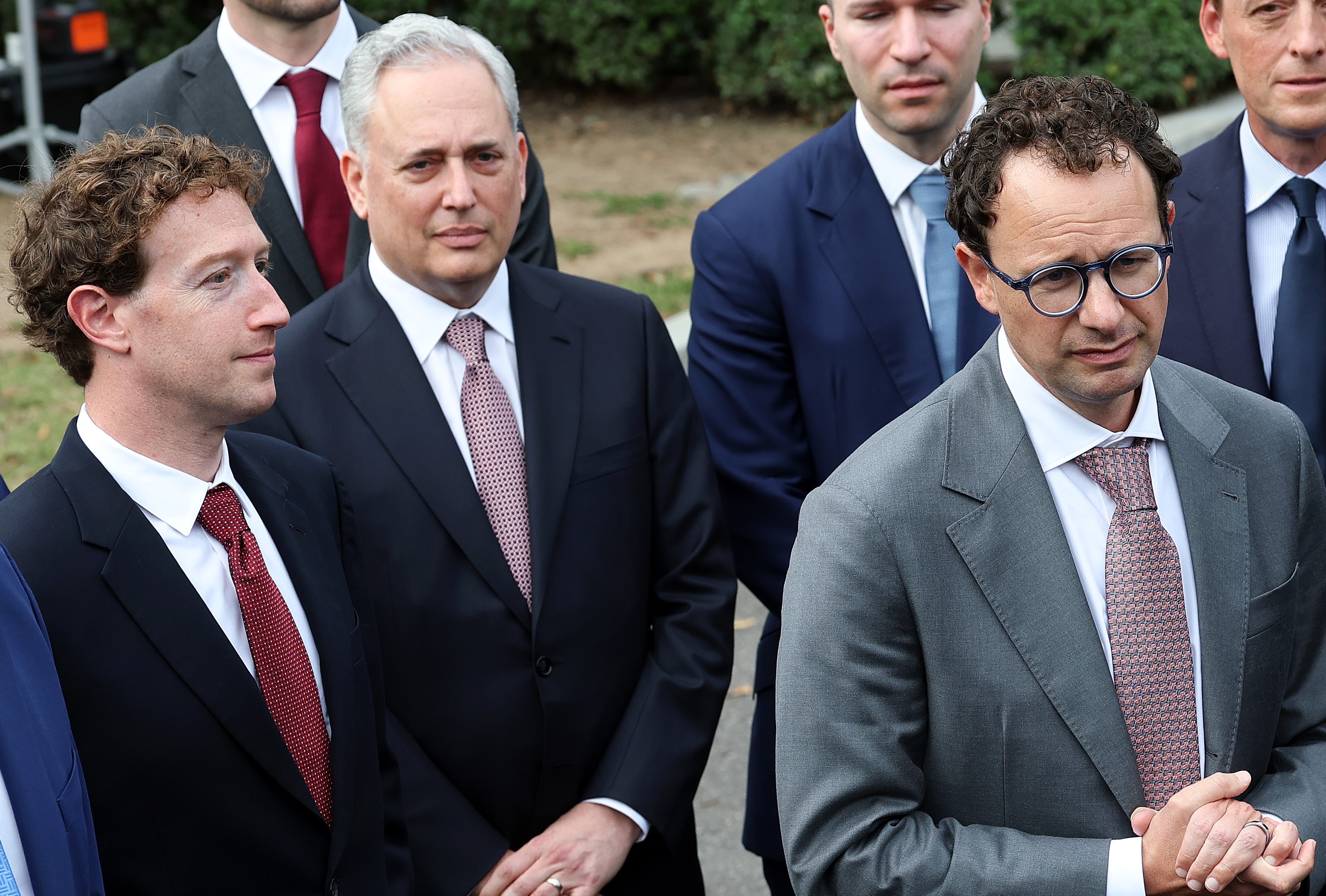Meta’s Mark Zuckerberg (left) and Anthropic’s Dario Amodei (right).