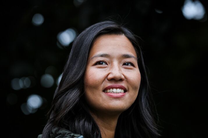 Homepage crop of Michelle Wu smiling