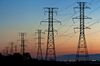 Power transmission lines are suspended from electricity pylons in Kearny, New Jersey, U.S.