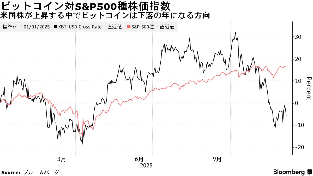 ビットコイン市場、「暗号資産の冬」に備える－オプション取引が示唆 - Bloomberg