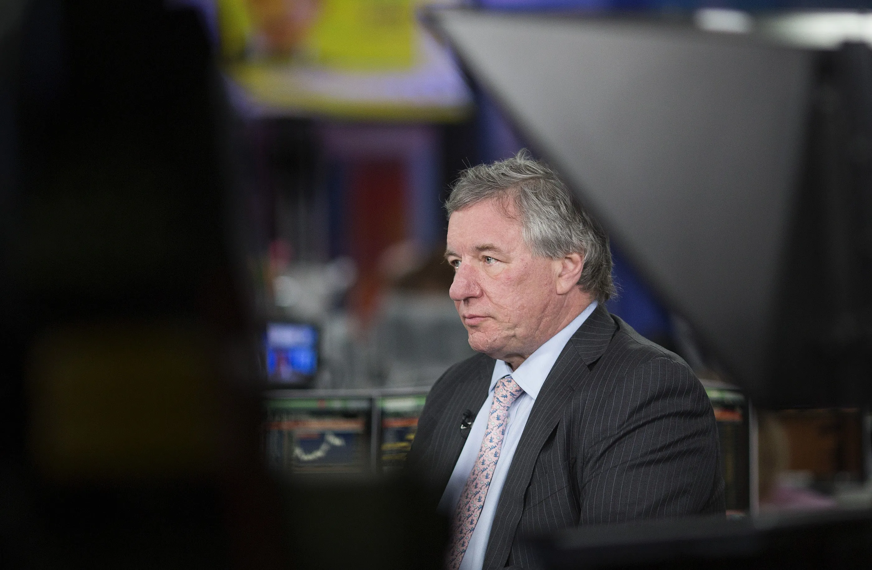 Martin Gilbert, chief executive officer of Aberdeen Asset Management Plc, pauses during a Bloomberg Television interview in London, U.K., on Monday, April 29, 2013.
