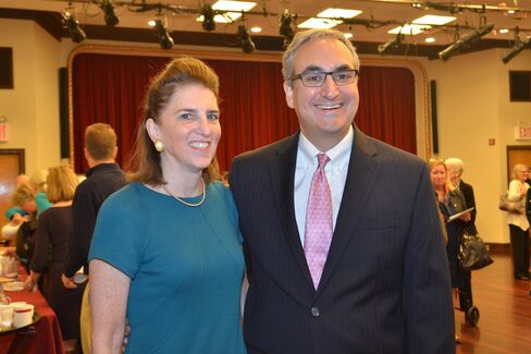 Amabel James and Warren Scharf, executive director of Lenox Hill Neighborhood House
