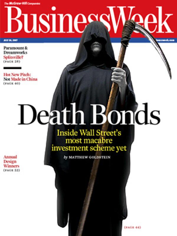 Cover Image: Death Bonds - Bloomberg