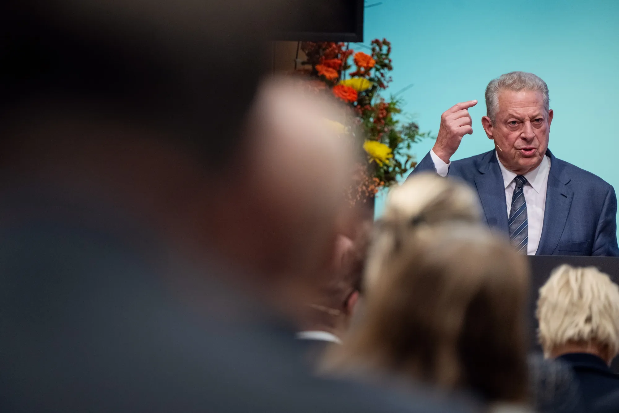 Al Gore&nbsp;at the Norges Bank Climate Conference in October.