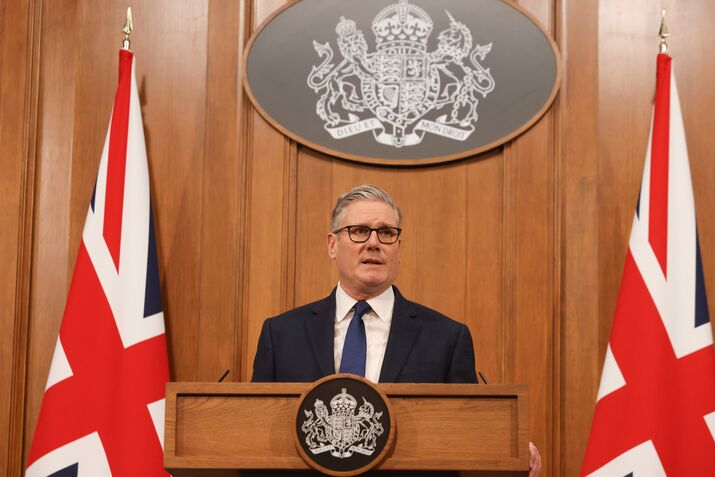 UK Prime Minister Keir Starmer Hosts News Conference