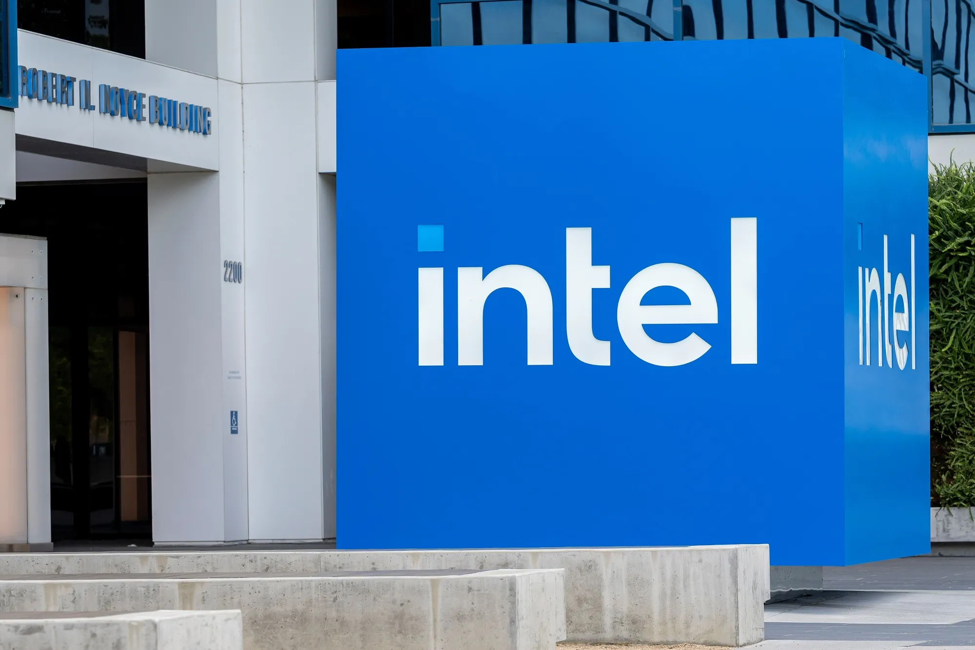 The Intel headquarters in Santa Clara, California.