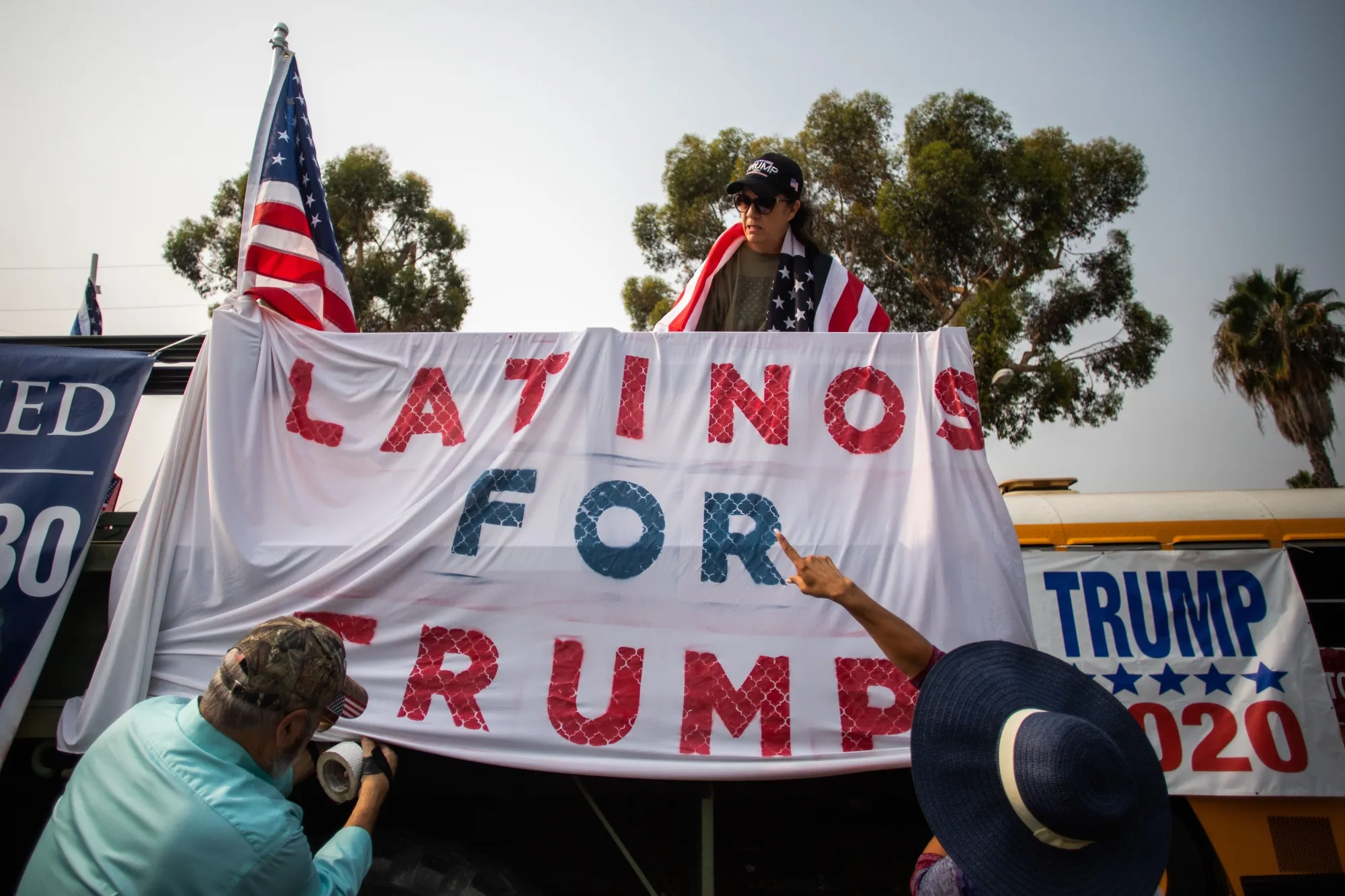 Despite his anti-immigrant rhetoric,&nbsp;Trump made gains with Latino voters in 2020. &nbsp;
