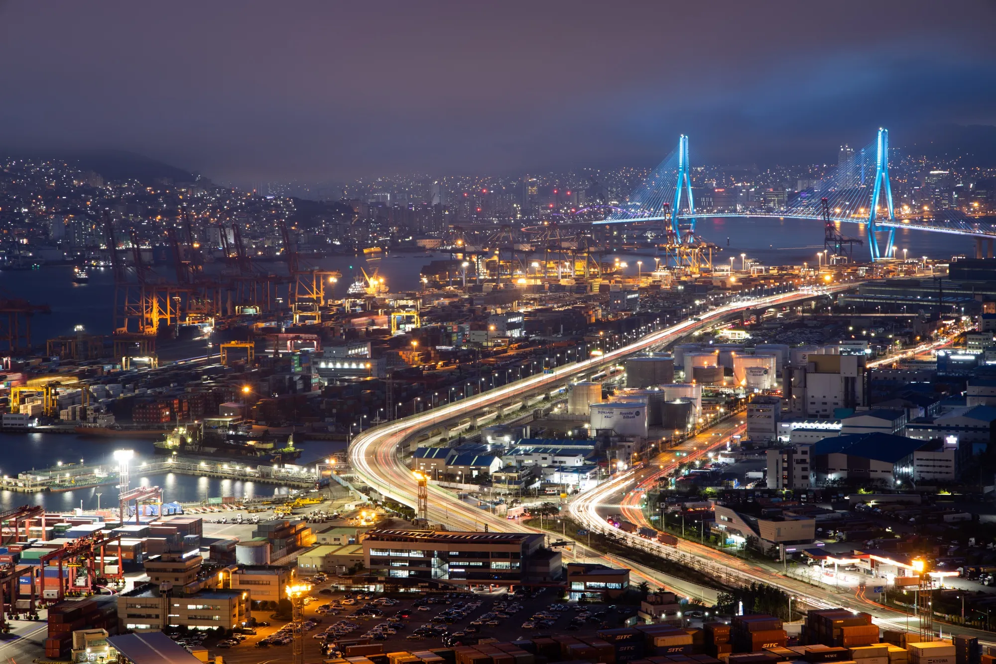 Busan Port Terminal in South Korea.