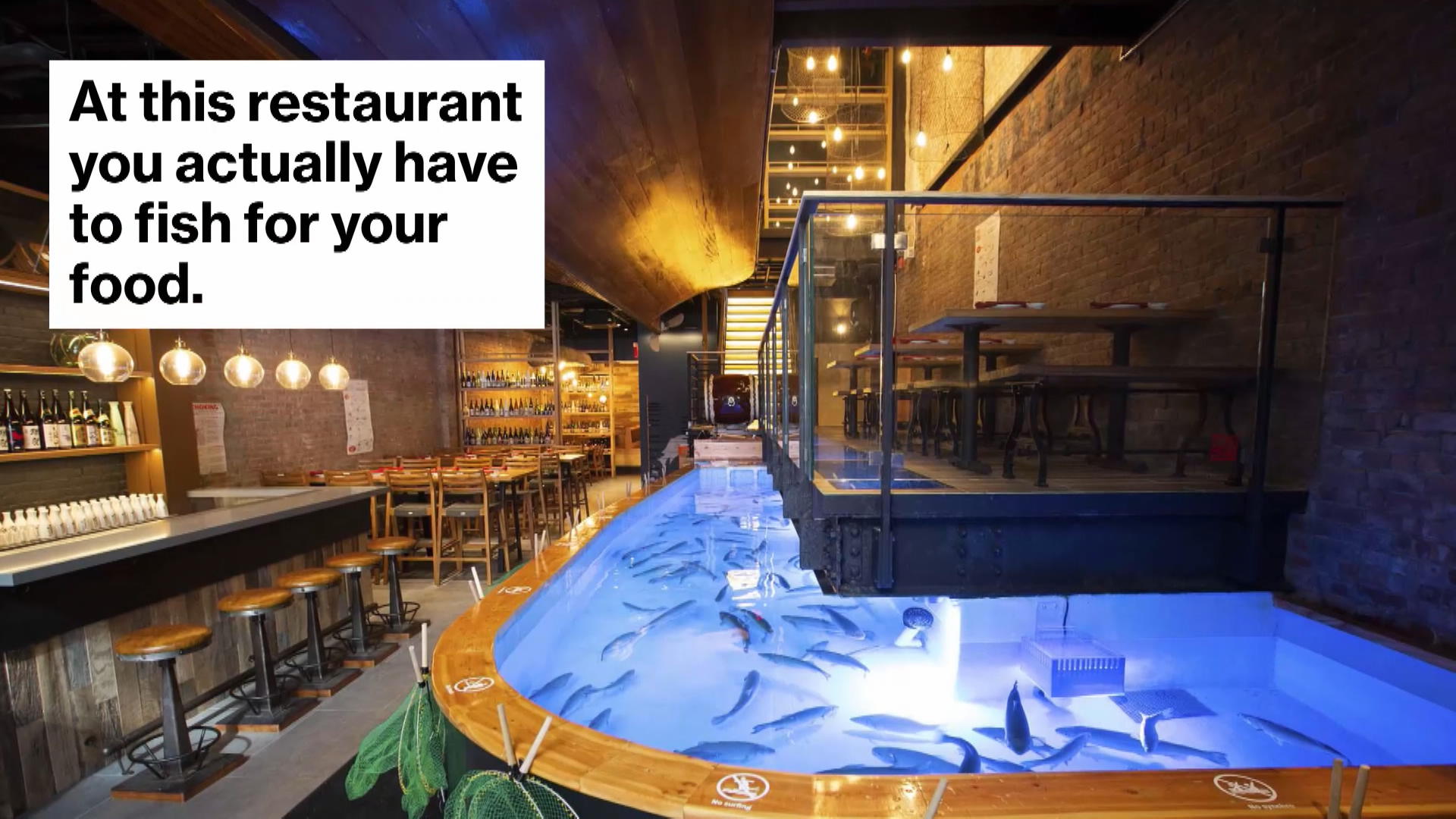 Catch New York Catch Steak Outdoor Seating Inside Zauo New York, The  Restaurant Where You Fish Your Dinner