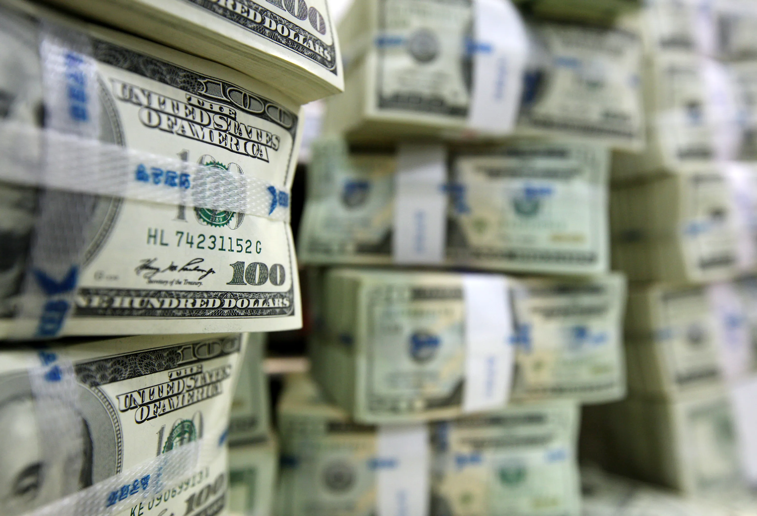 A lot of cash is sitting on the sidelines.