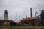 The Ford Motor Co. Rouge assembly plant stands in Dearborn, Michigan on May 18. 