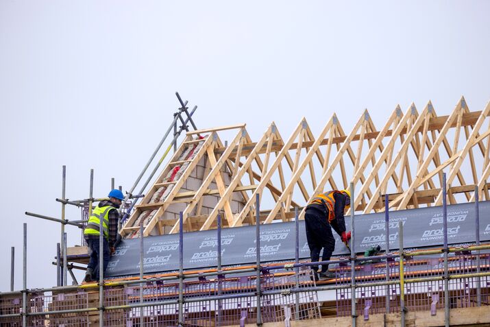 Persimmon Plc Residential Real Estate Construction Site Ahead Of Earnings