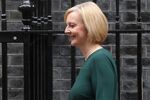 Liz Truss leaves 10 Downing Street in London on Oct. 12.