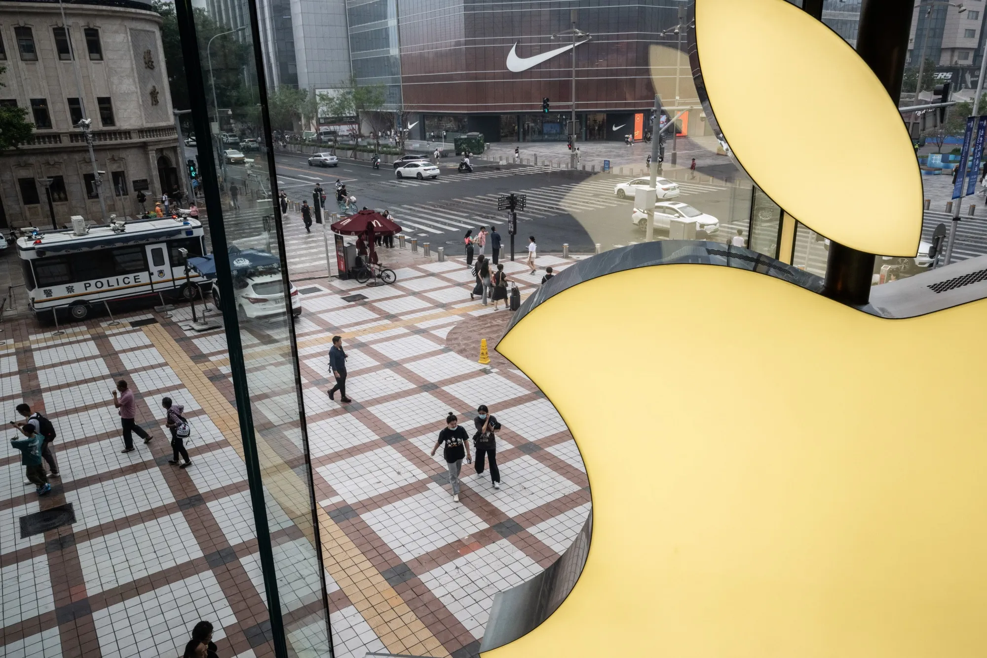 An Apple Inc. store in Beijing, China.