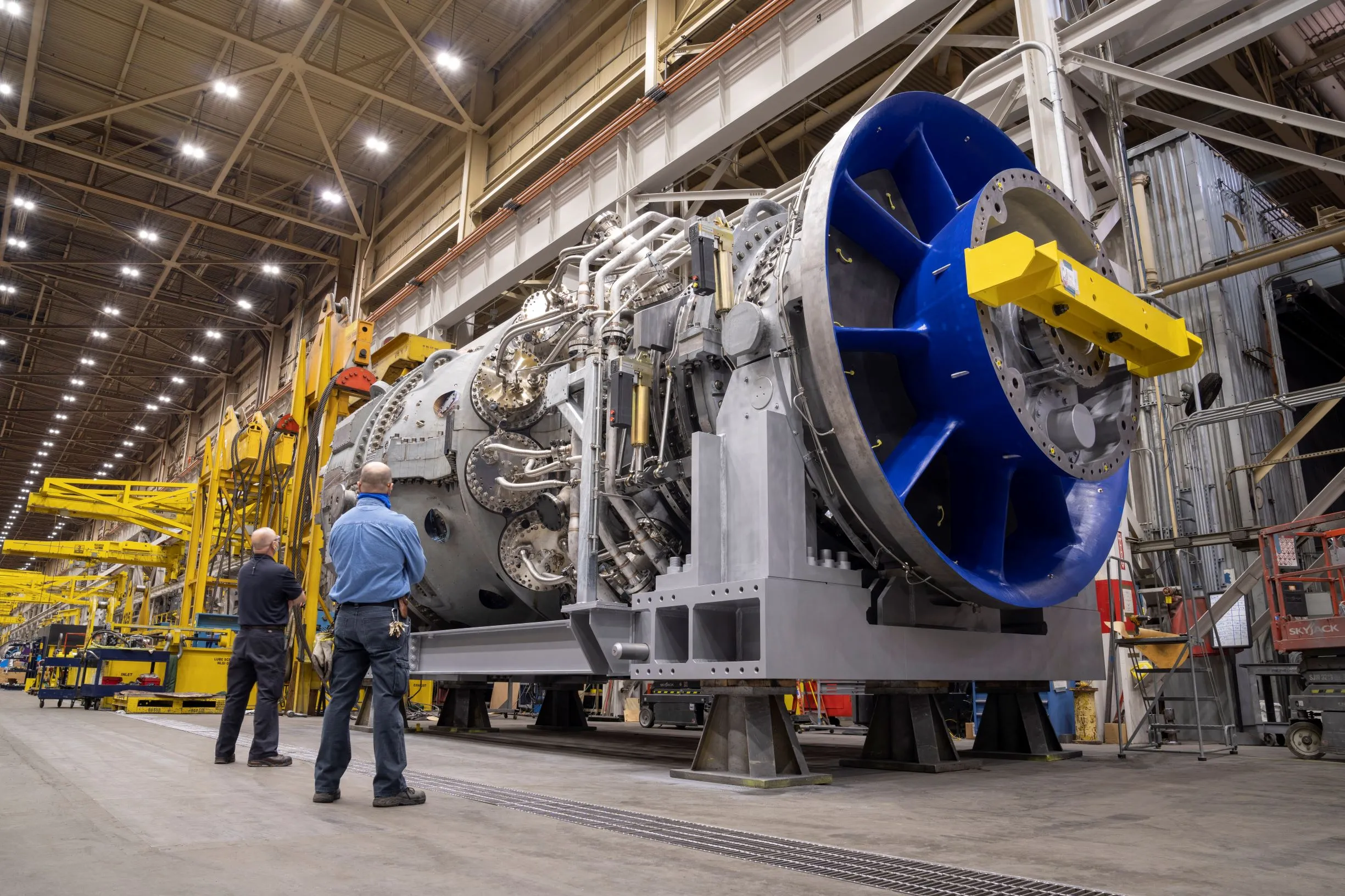 A&nbsp;GE Vernova gas turbine&nbsp;manufactured in a GE Vernova facility in&nbsp;Greenville, South Carolina.
