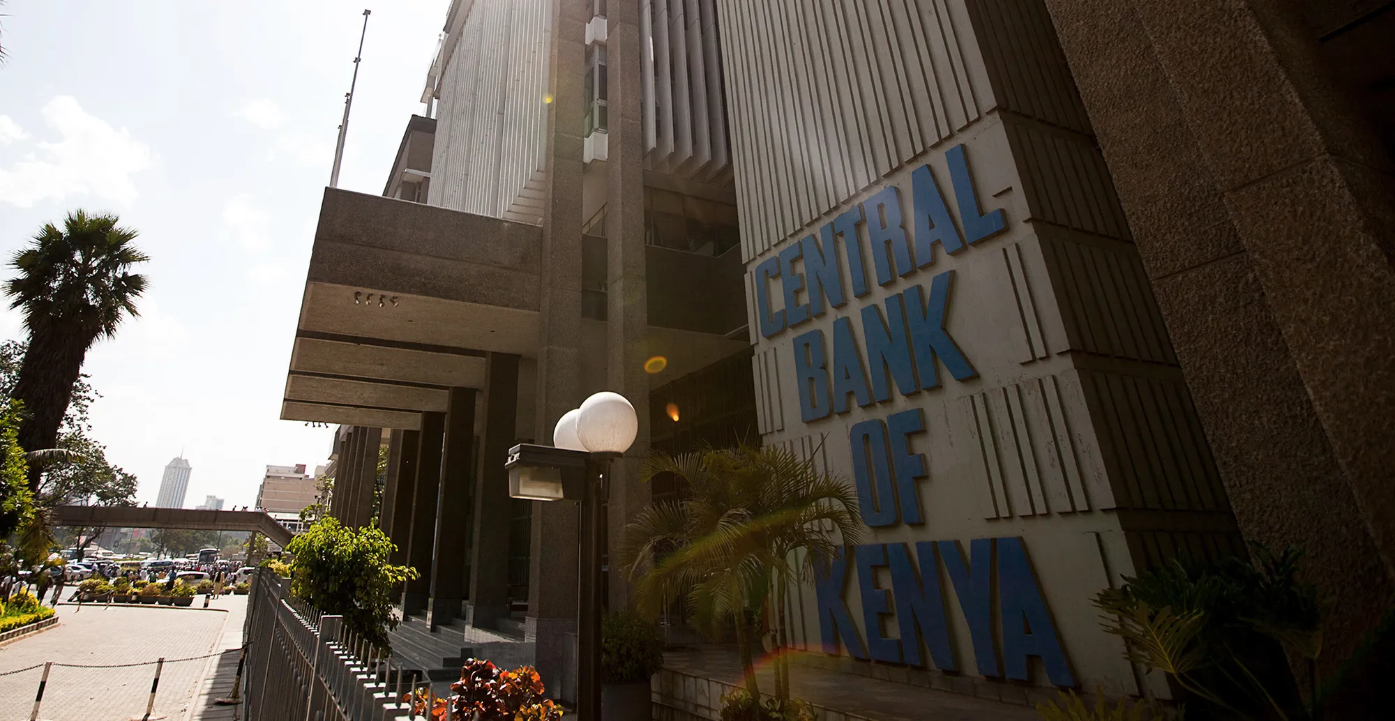 The Kenyan central bank in central Nairobi.