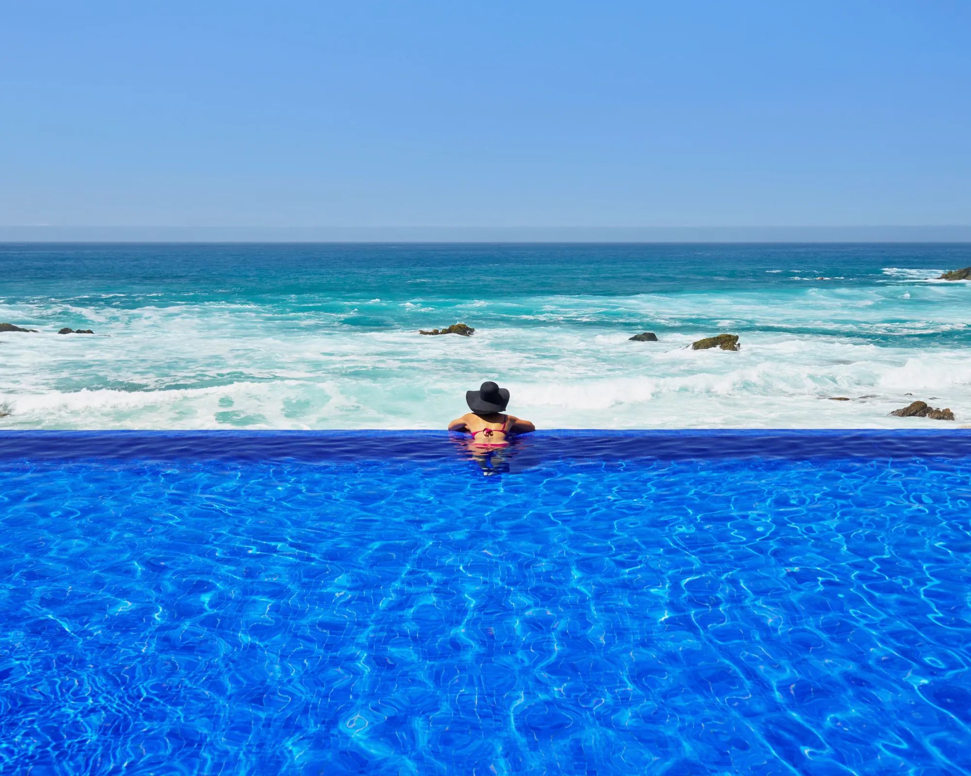 It's warmer in the pool.