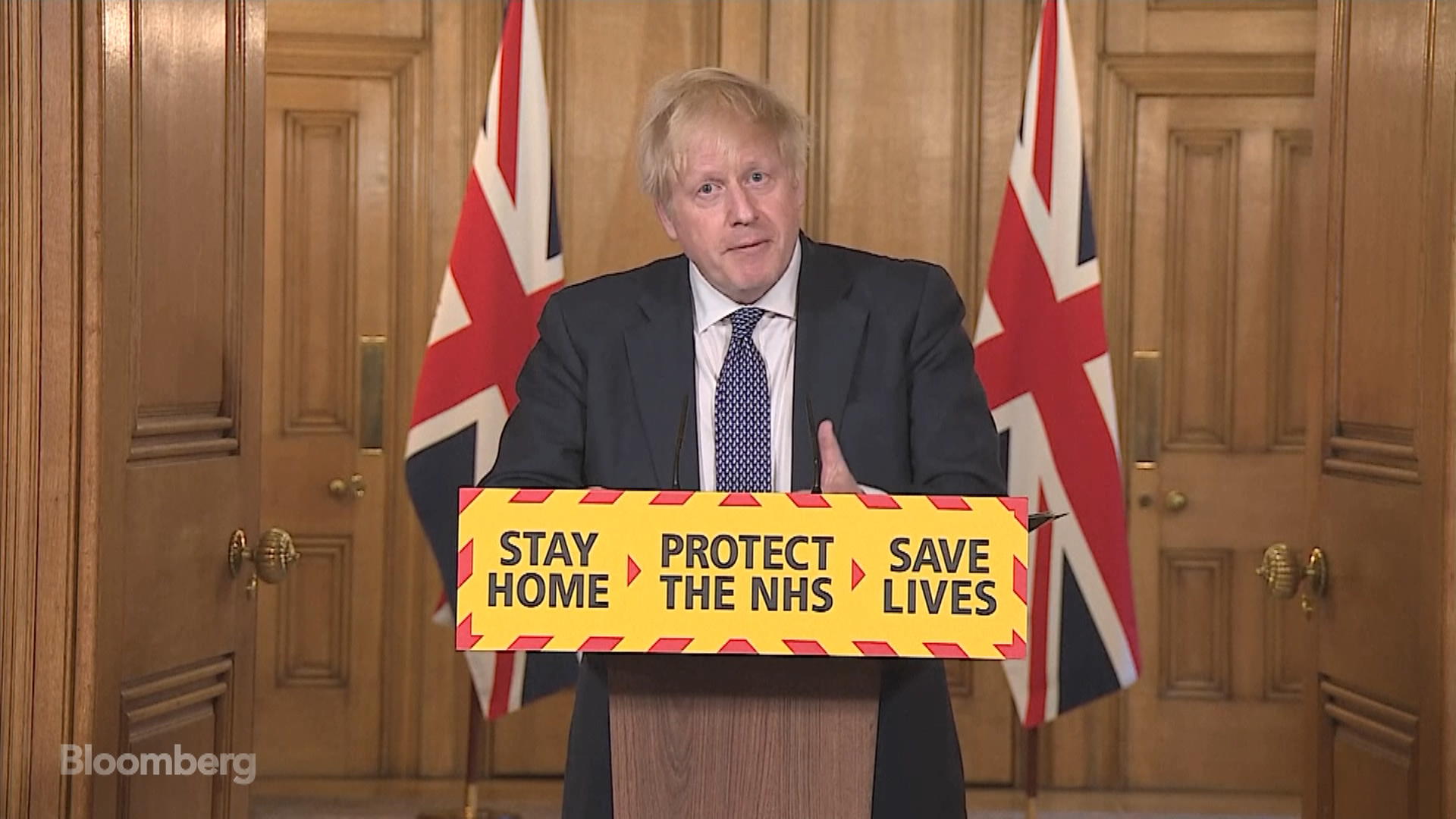 Boris Johnson Pledges Lockdown Exit Plan With U K Past Peak Bloomberg