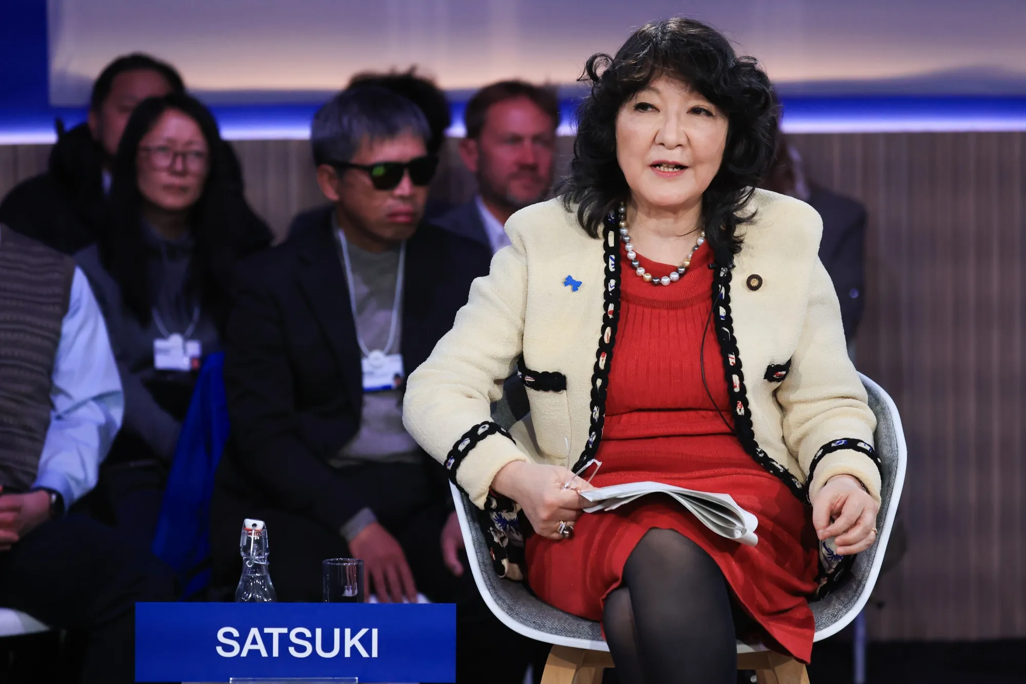 ダボス会議に出席する片山さつき財務相&nbsp;