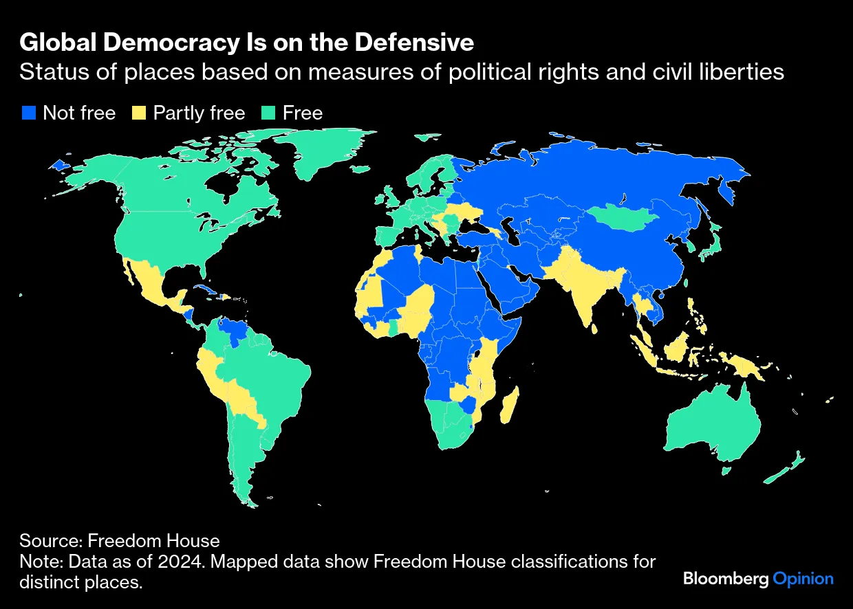 コラム】トランプ米大統領が破壊する世界の民主主義－ブランズ - Bloomberg