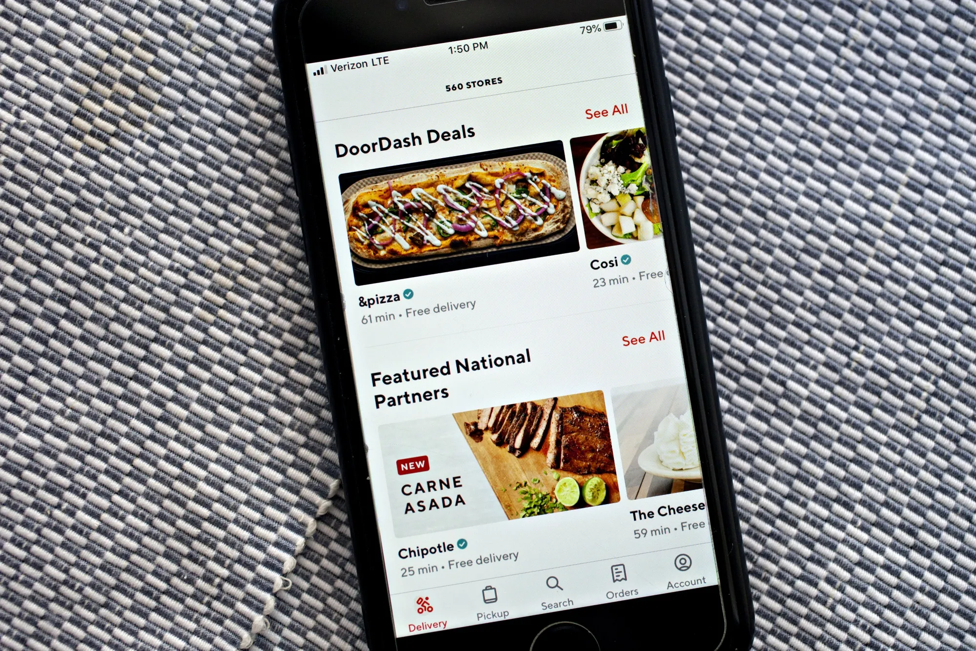The Doordash app