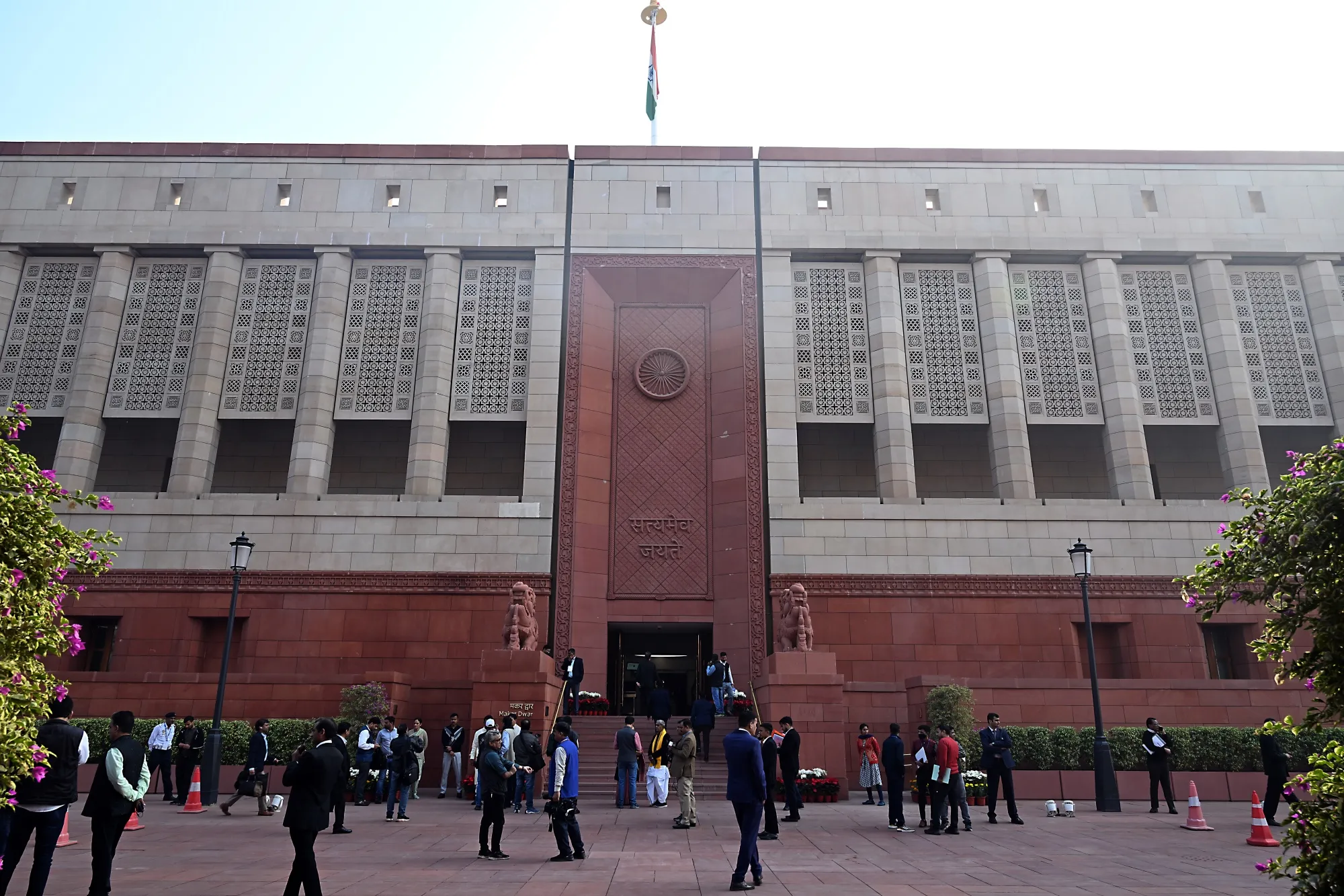 India's parliament building in New Delhi.
