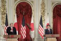 U.S. President Donald Trump and Japanese Prime Minister Shizo Abe Joint News Conference