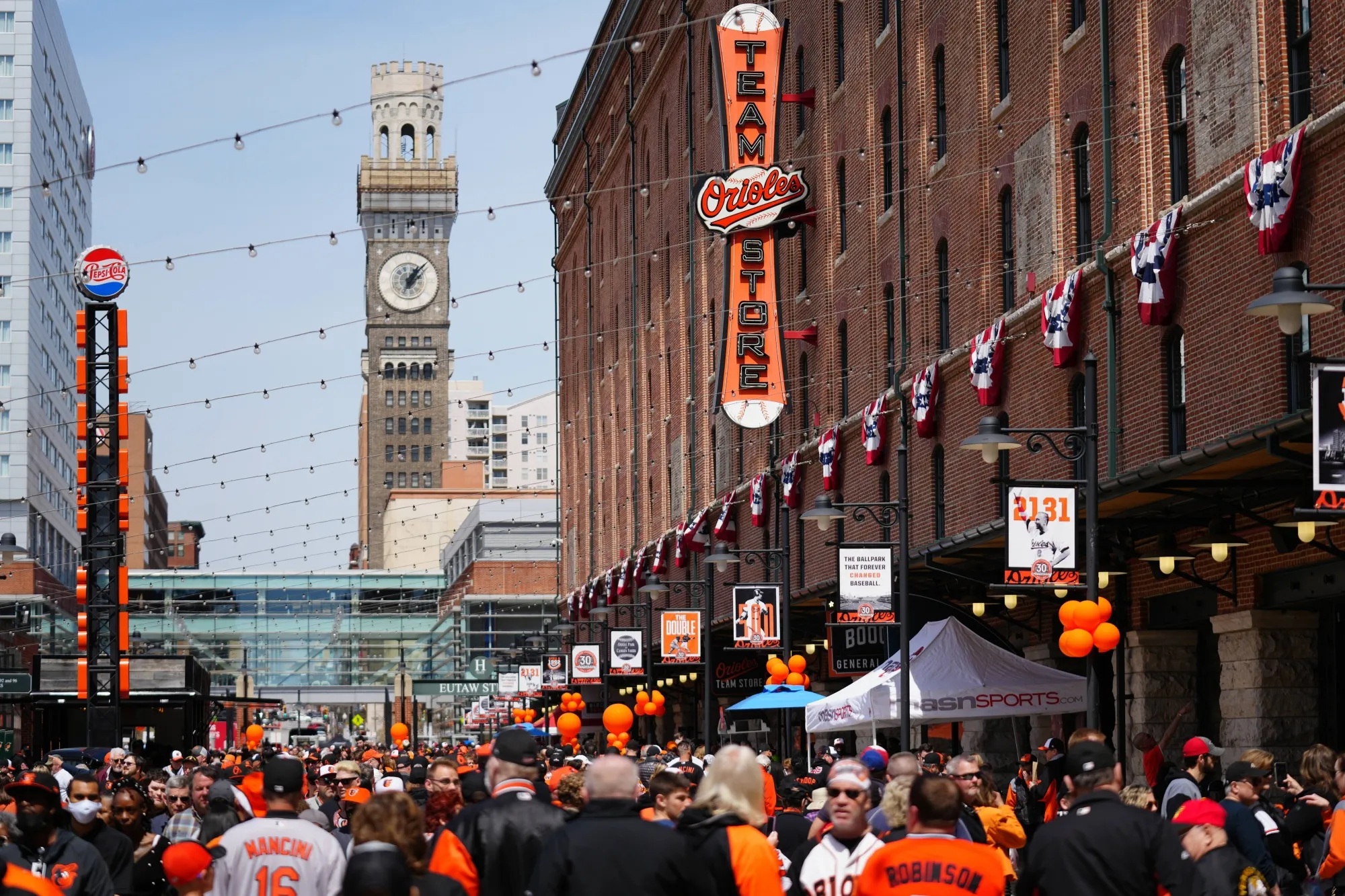 Crowds gather before a 2022 game between the Milwaukee Brewers and the Baltimore Orioles at Oriole Park at Camden Yards, which opened in 1992 and kicked off a&nbsp;wave of nostalgia-themed urban ballparks.&nbsp;

&nbsp;