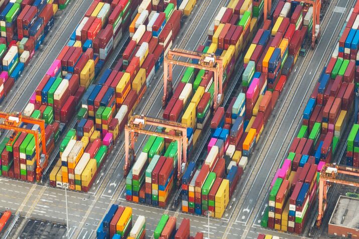 Yantian International Container Terminals As China Discusses Frontloading Stimulus to Counter Tariff Hit