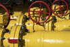 Pipework And Valve Wheels At A Gas Storage Facility