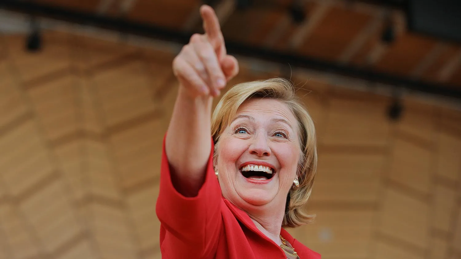 Hillary Clinton, former U.S. secretary of state, gestures before speaking at the Aspen Ideas Festival in Aspen, Colorado, U.S., on Monday, June 30, 2014. The
