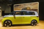 The Volkswagen ID. Buzz electric bus this month at the New York auto show.