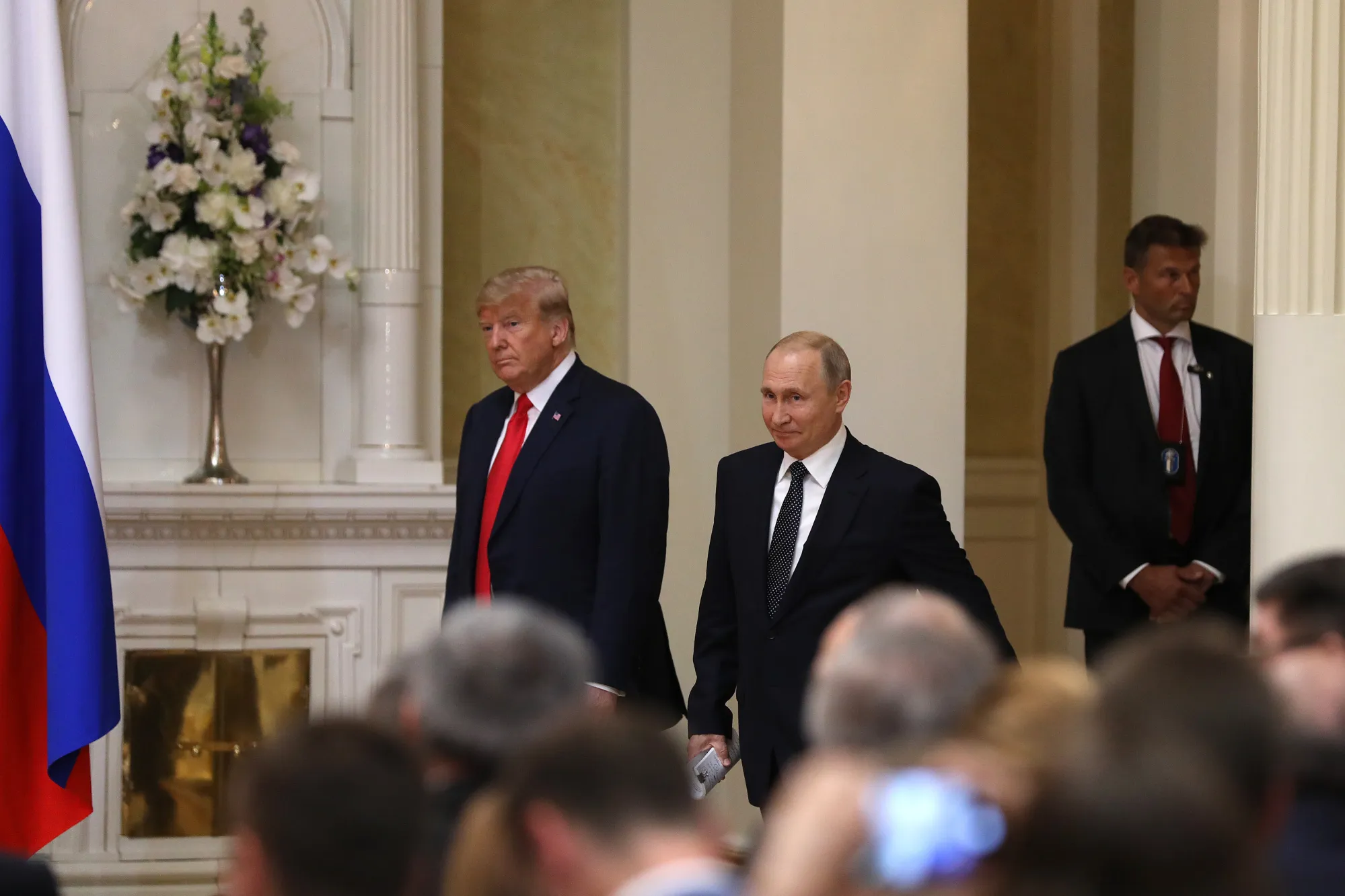 Donald Trump and Vladimir Putin in Helsinki in 2018.